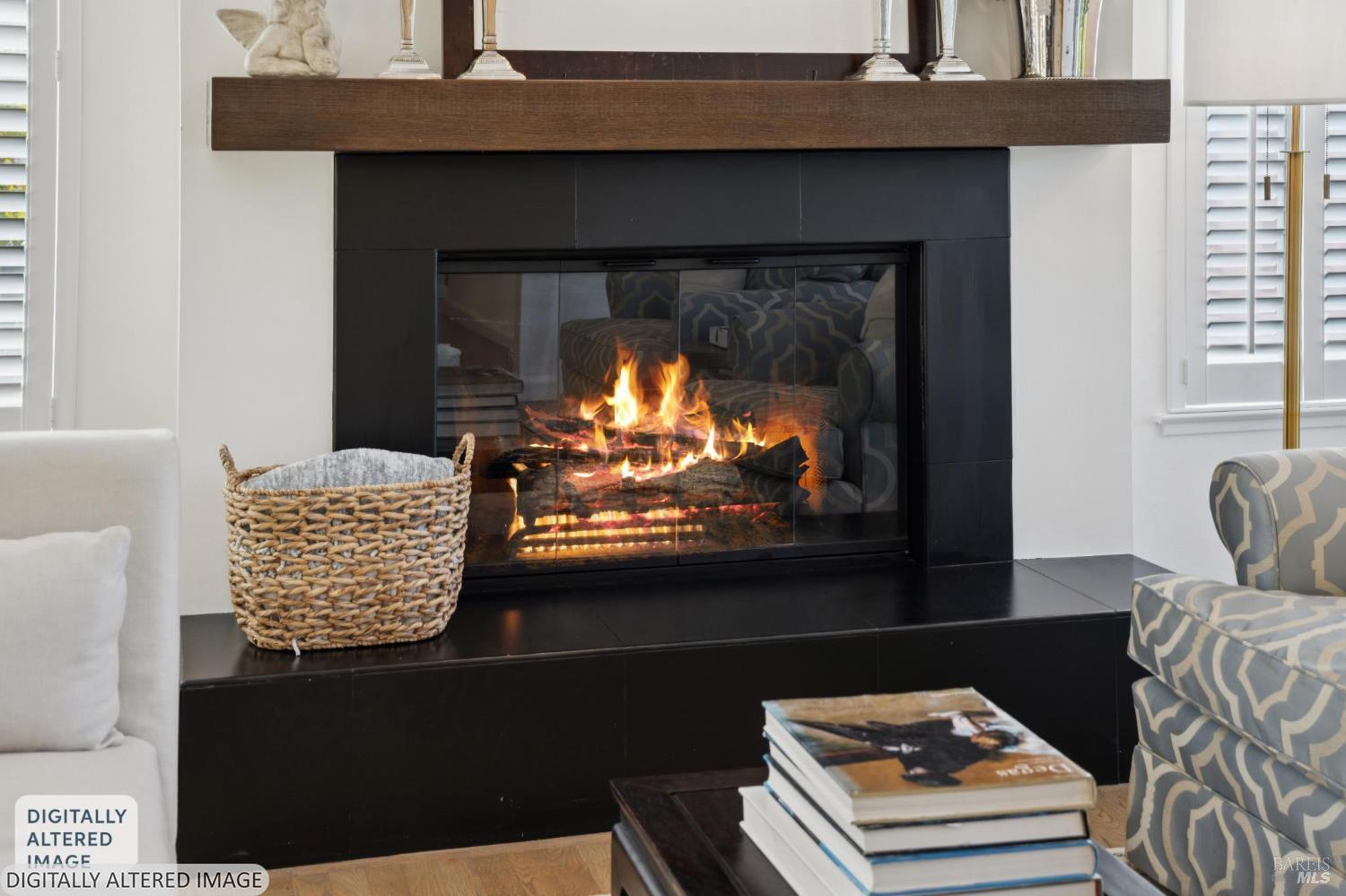 1380 Grand Avenue San Rafael, CA 94901 - Photo 9 of 46 a living room with furniture and a fireplace