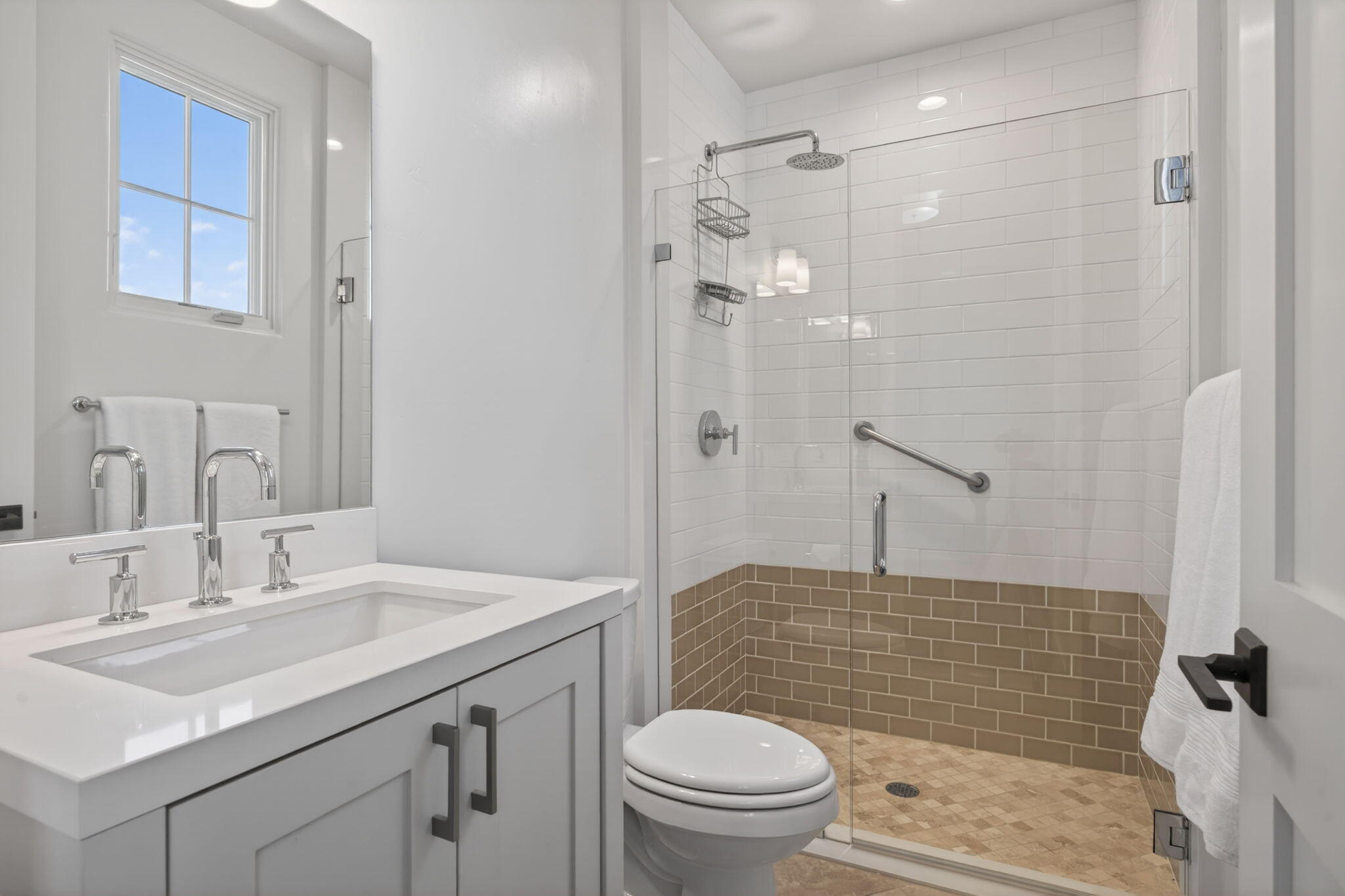 3718 State Street, Unit 139 Santa Barbara, CA 93105 - Photo 27 of 34 a bathroom with a sink toilet vanity and shower