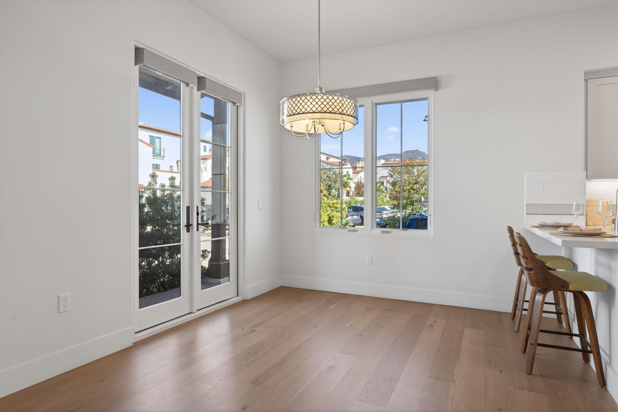 3718 State Street, Unit 139 Santa Barbara, CA 93105 - Photo 8 of 34 a view of work space with wooden floor and windows