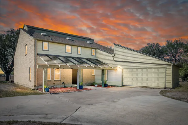 a front view of a house