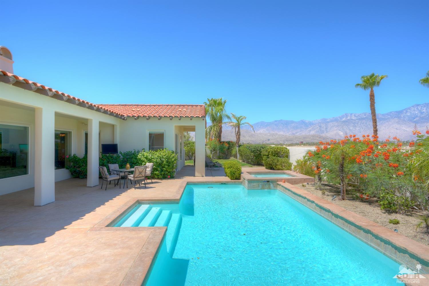 329 Loch Lomond Road Rancho Mirage, CA 92270 - Photo 39 of 50 a view of a house with backyard porch and sitting area