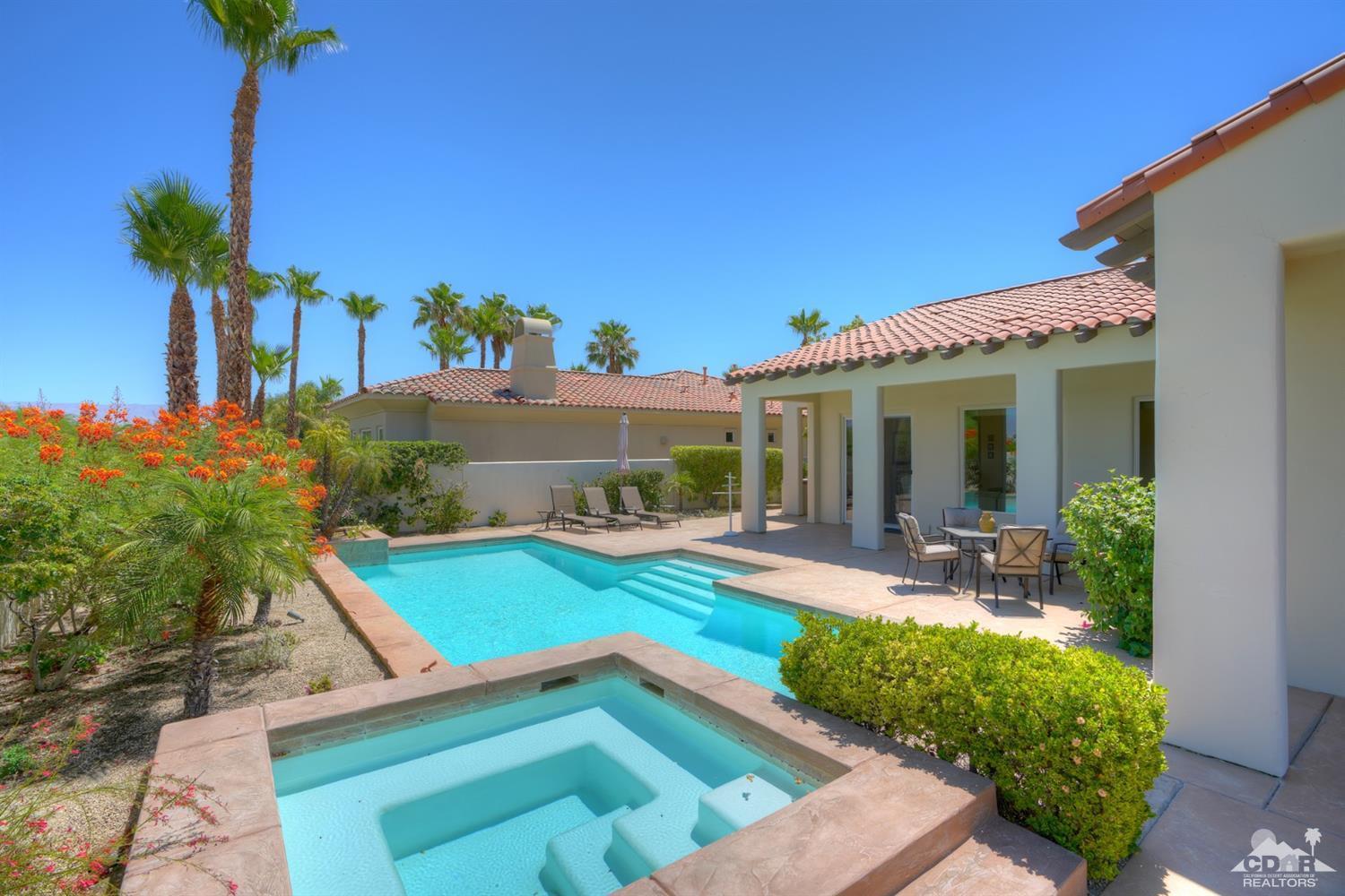 329 Loch Lomond Road Rancho Mirage, CA 92270 - Photo 44 of 50 a view of house with swimming pool outdoor seating