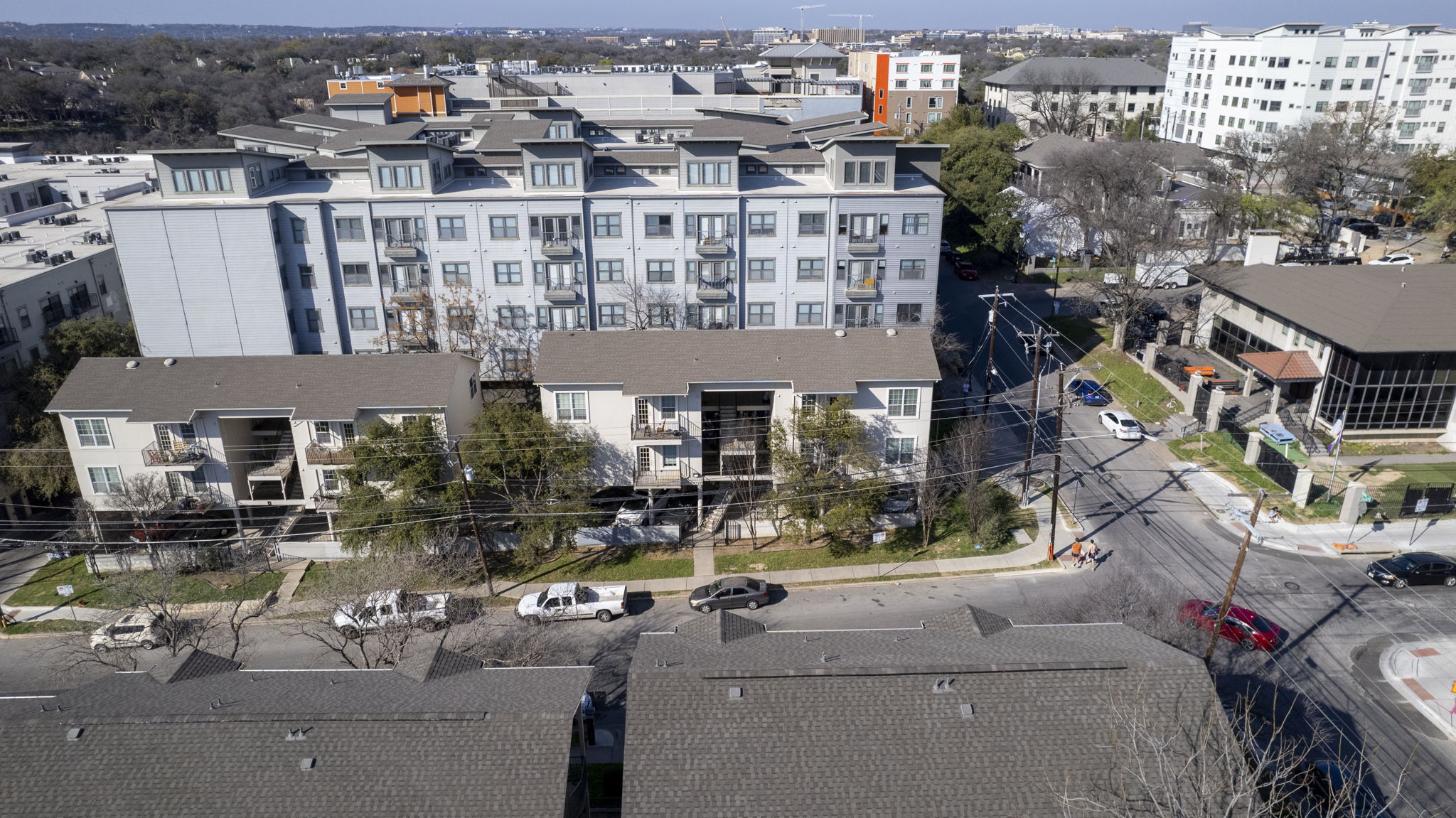 1100 West 25th Street, Unit 101 Austin, TX 78705 - Photo 19 of 39 an aerial view of multiple house