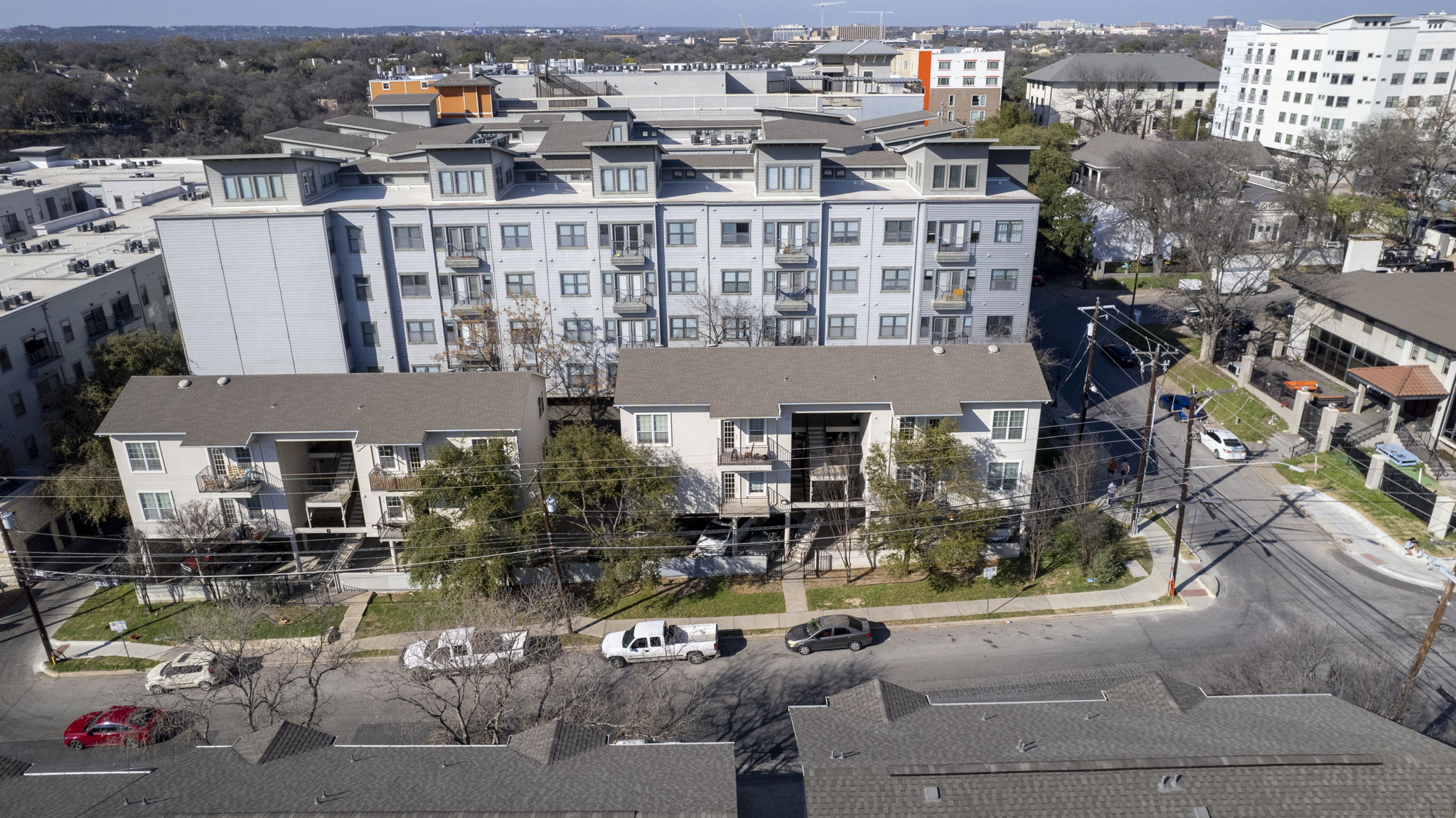 1100 West 25th Street, Unit 101 Austin, TX 78705 - Photo 20 of 39 an aerial view of multiple house