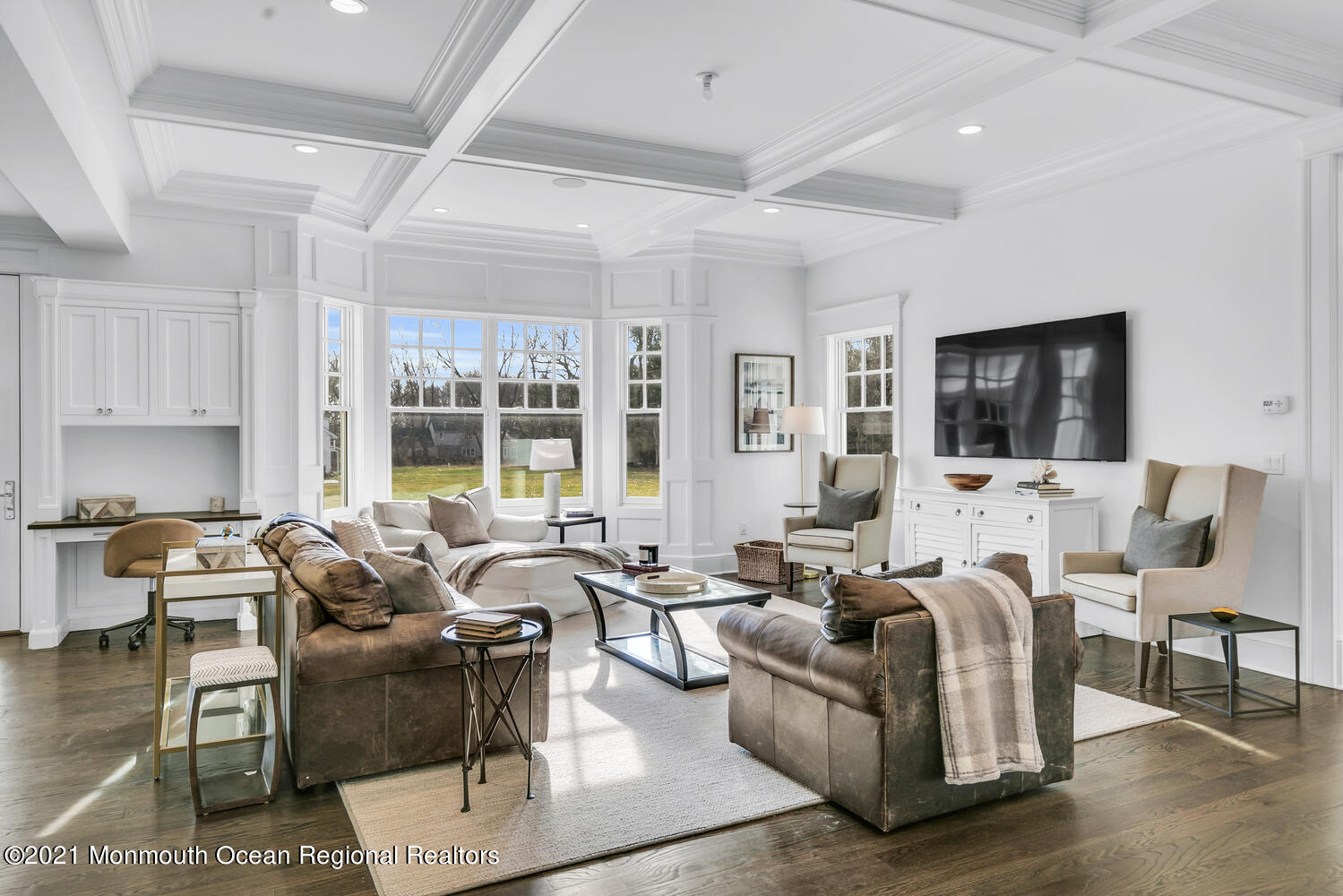 83 Rumson Road Rumson, NJ 07760 - Photo 11 of 56 a living room with furniture wooden floor and a flat screen tv