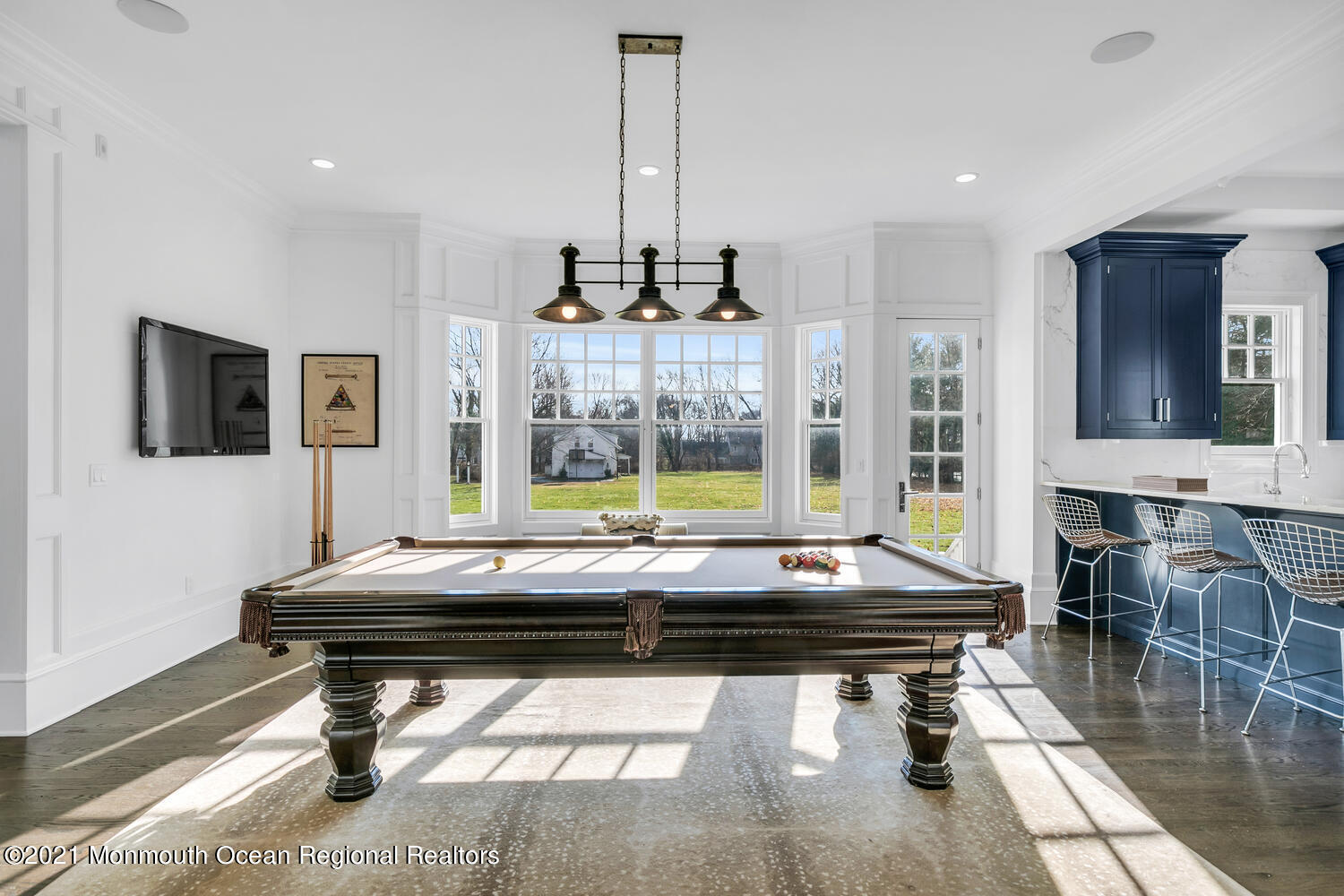 83 Rumson Road Rumson, NJ 07760 - Photo 15 of 56 a room with furniture pool table and flat screen tv