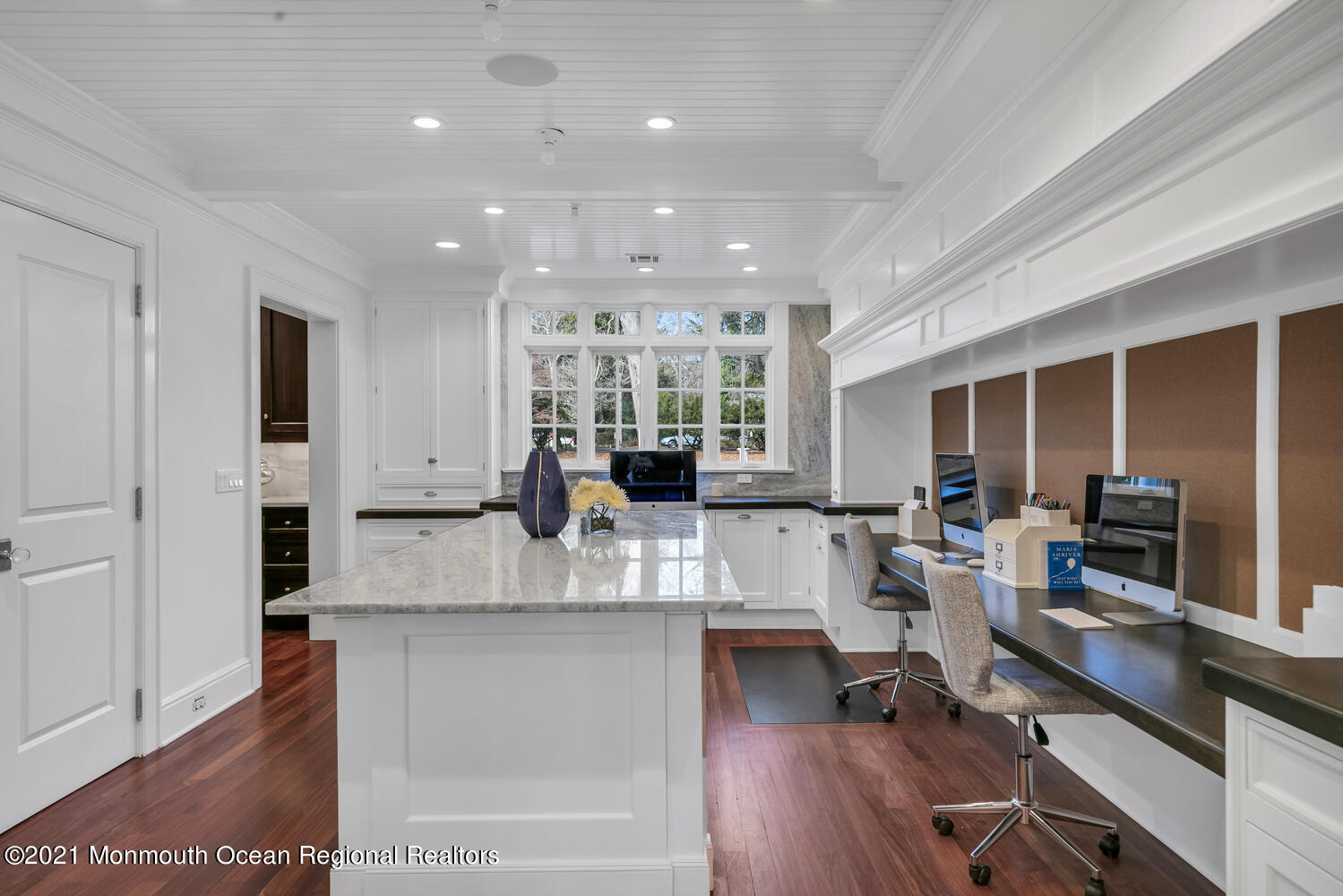 83 Rumson Road Rumson, NJ 07760 - Photo 22 of 56 a large dining hall with stainless steel appliances granite countertop a stove and a view of living room