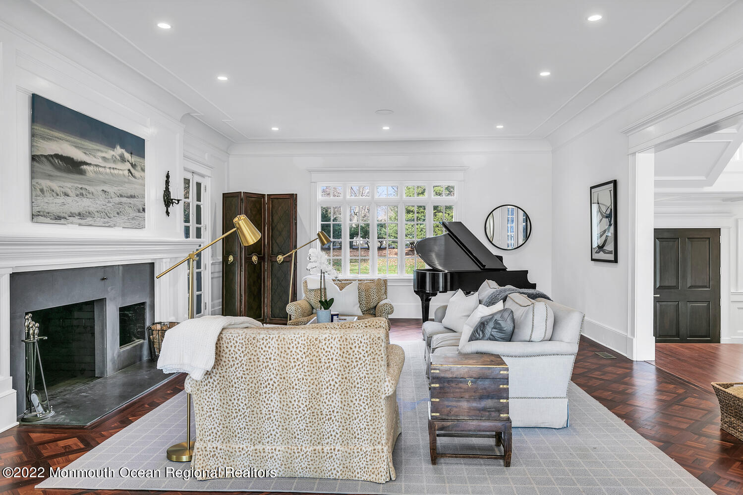 83 Rumson Road Rumson, NJ 07760 - Photo 23 of 56 a living room with fireplace furniture and a fireplace