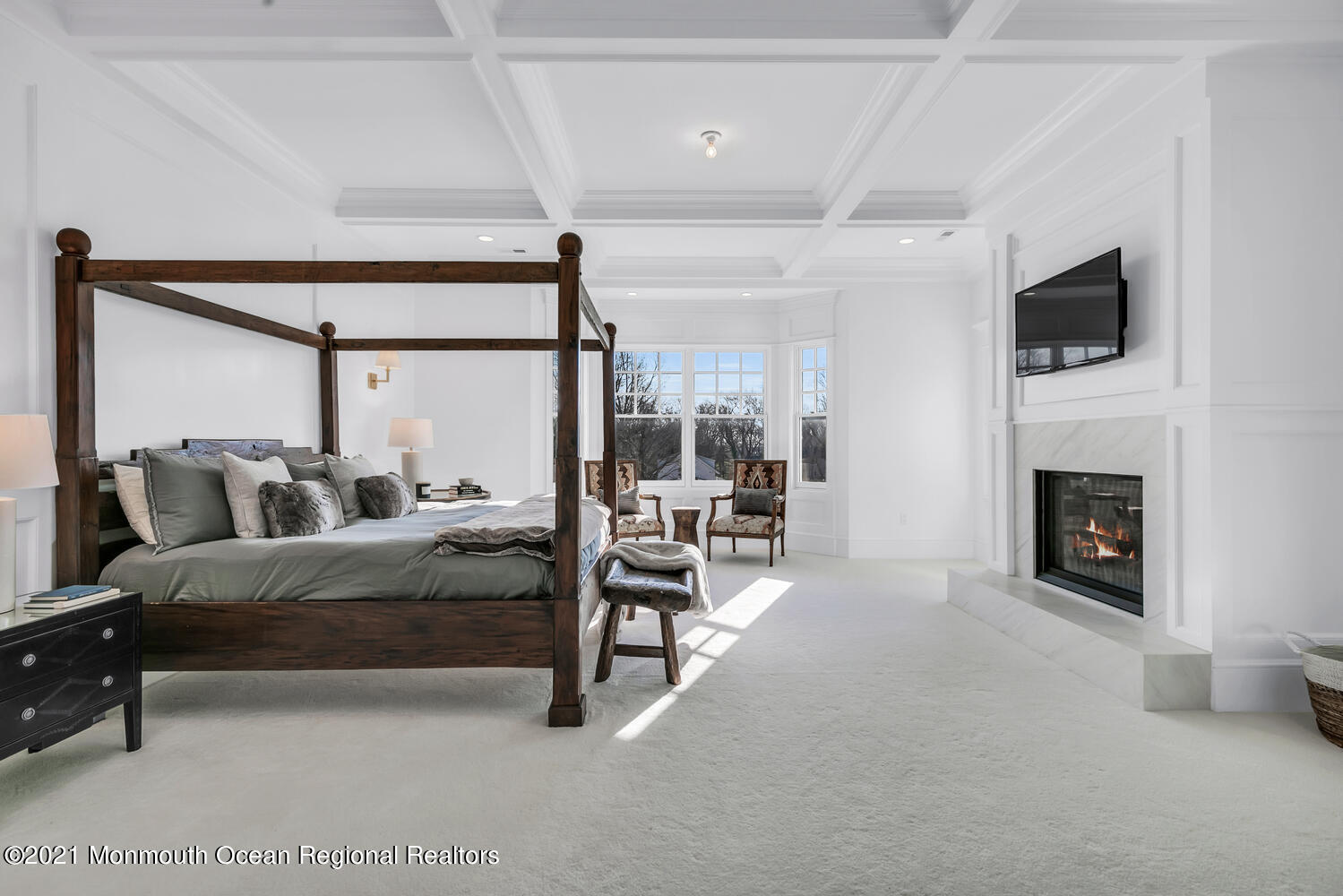 83 Rumson Road Rumson, NJ 07760 - Photo 28 of 56 a living room with furniture and a fireplace