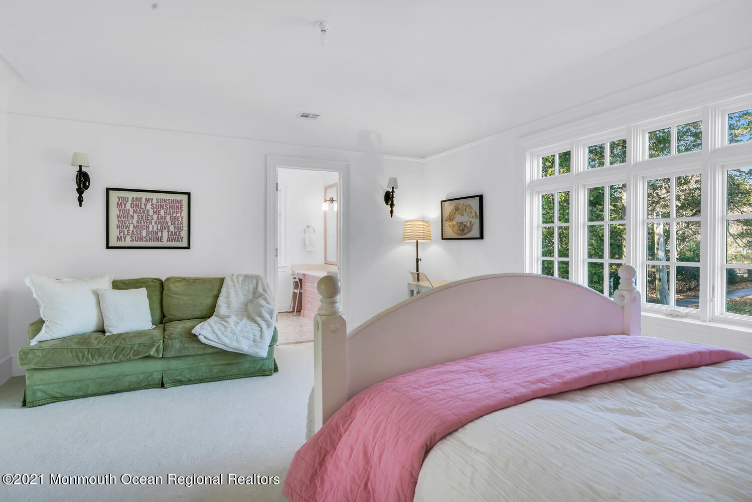 83 Rumson Road Rumson, NJ 07760 - Photo 32 of 56 a bedroom with a bed and glass window