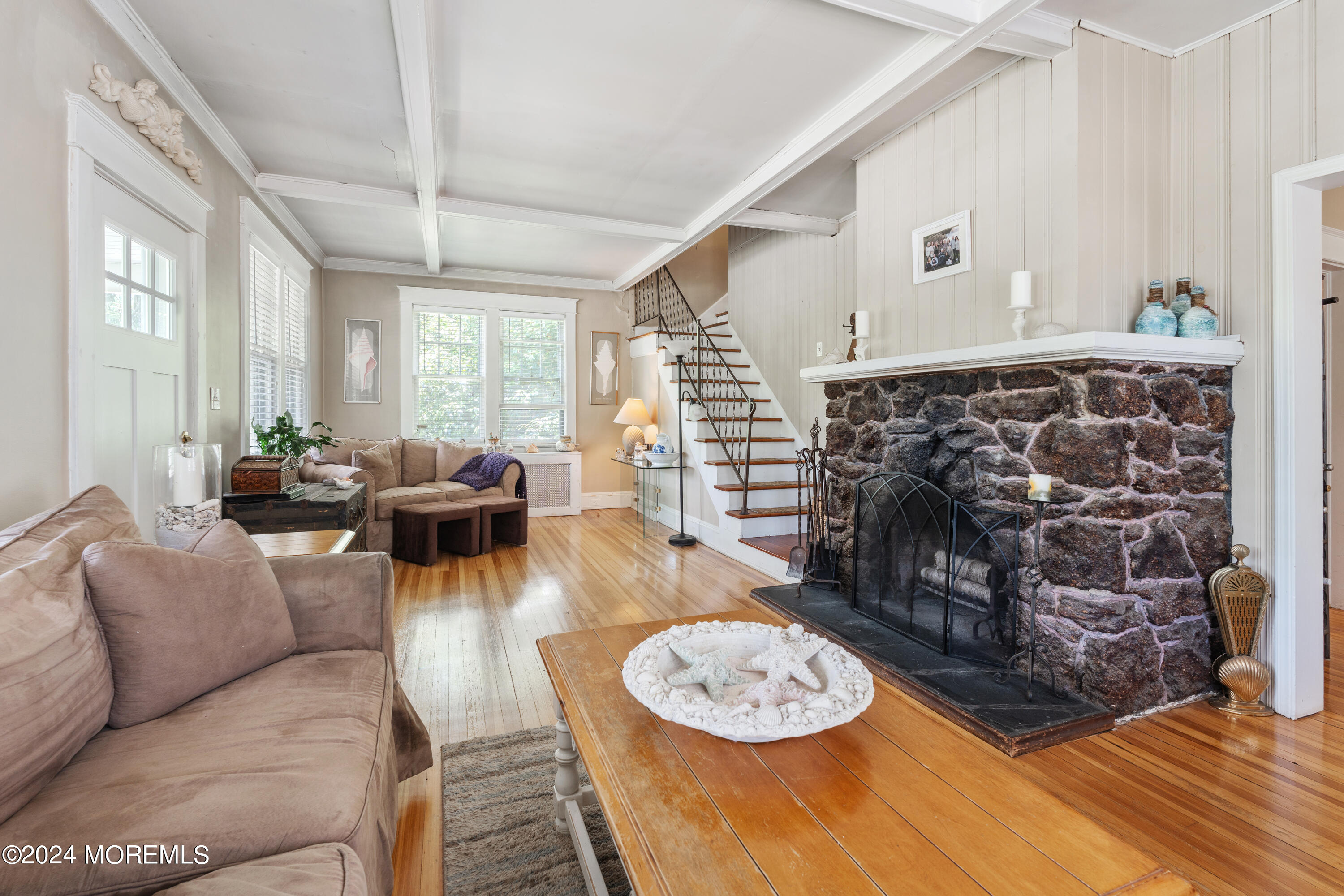 198 Pinckney Road Little Silver, NJ 07739 - Photo 3 of 20 a living room with furniture and a wooden floor