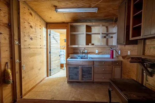 a view of a lake with houses