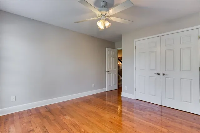 a view of a yard with plants and trees