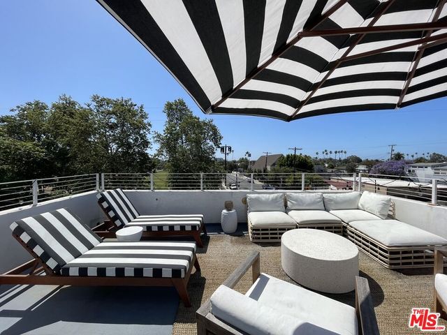 a view of outdoor space with seating