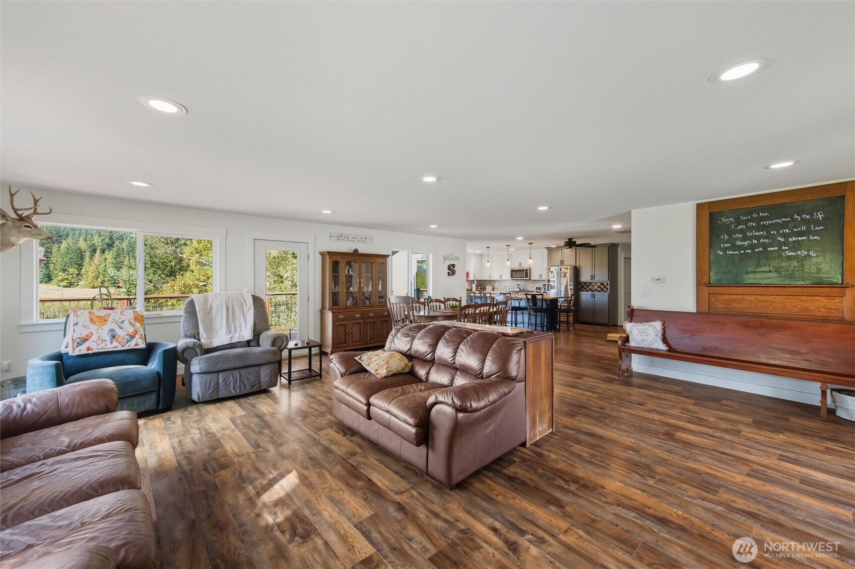 4955 South Pass Road Sumas, WA 98295 - Photo 11 of 40 a living room with furniture and a large window