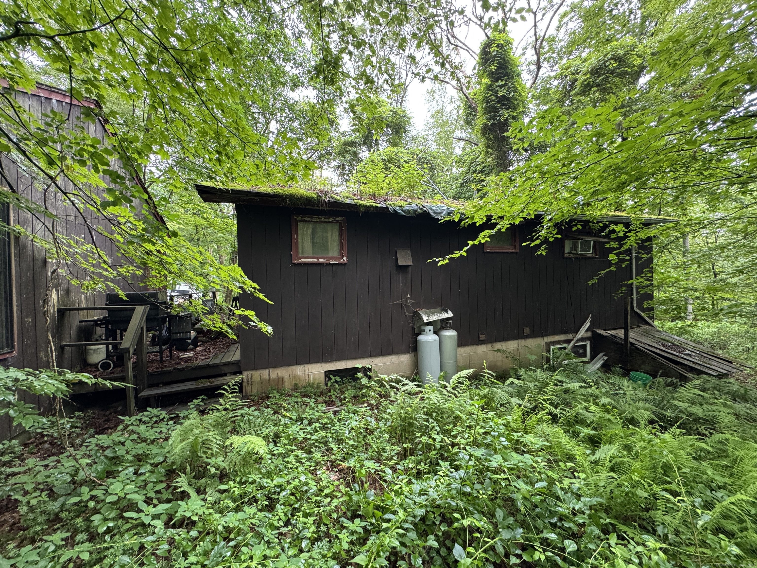 Undisclosed Address Chaplin, CT 06235 - Photo 2 of 5 a backyard of a house with lots of green space