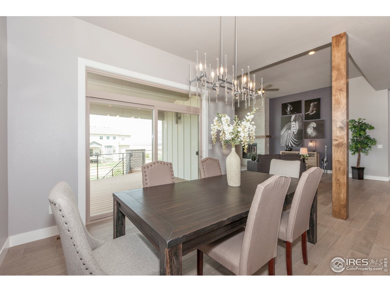 3818 Bridle Ridge Circle Fort Collins, CO 80524 - Photo 40 of 40 a view of a dining room with furniture window and outside view