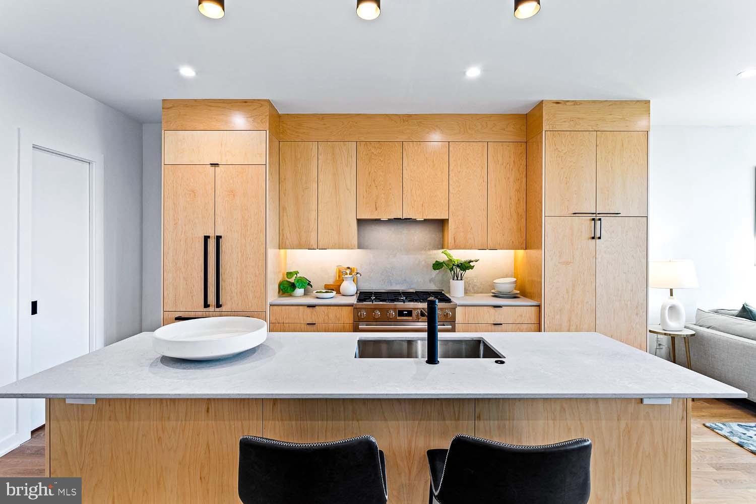 513 M Street Northeast, Unit D Washington, DC 20002 - Photo 5 of 43 Custom Maple Cabinets