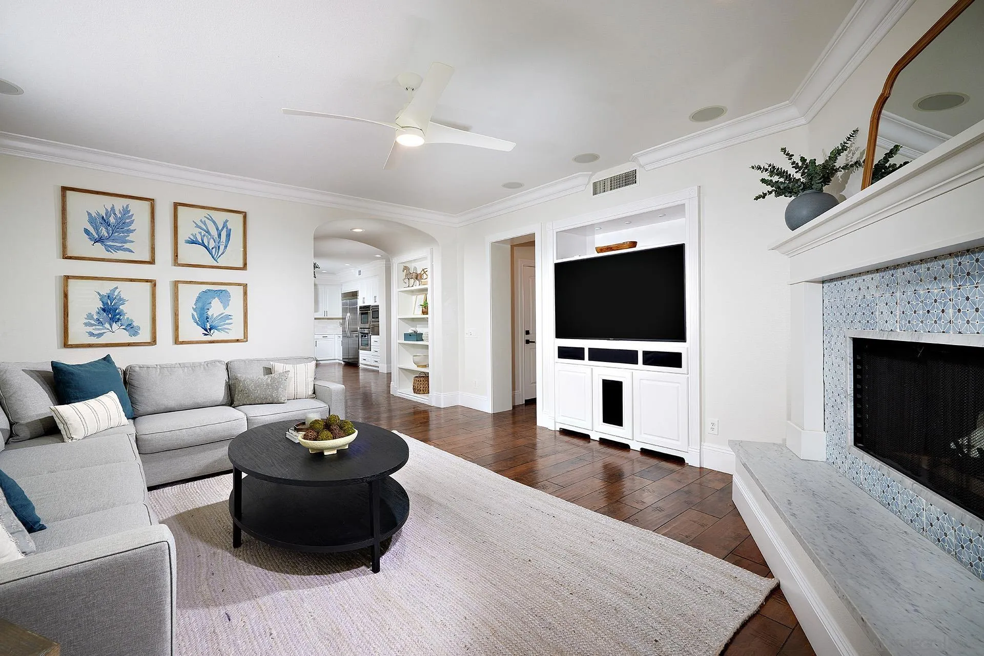 3501 Corte Romero Carlsbad, CA 92009 - Photo 10 of 48 a living room with furniture and a flat screen tv