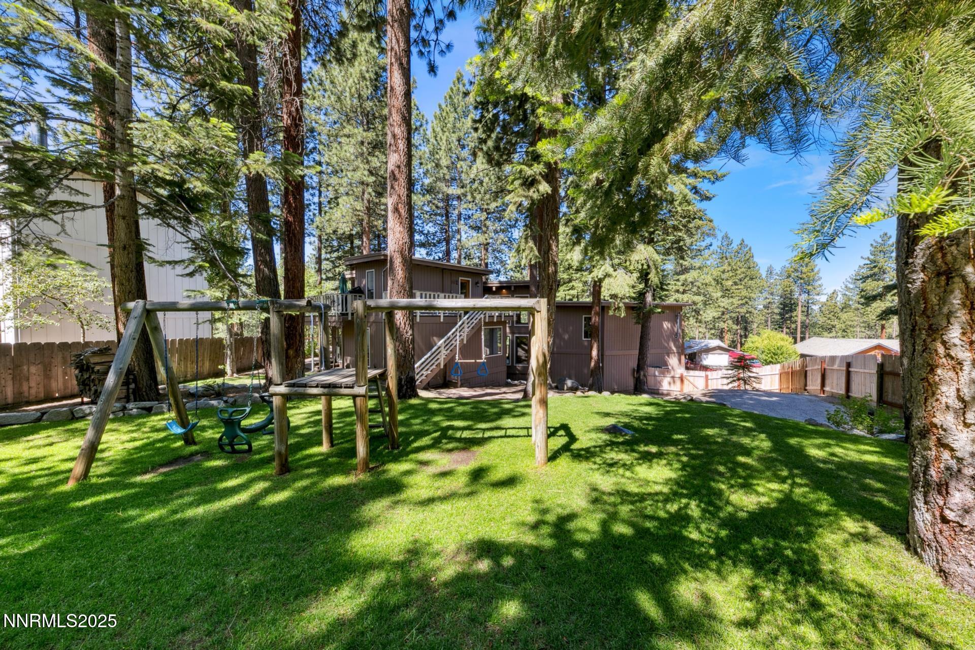 173 Hall Court Stateline, NV 89449 - Photo 5 of 32 a view of backyard with deck