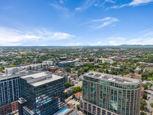 an aerial view of city