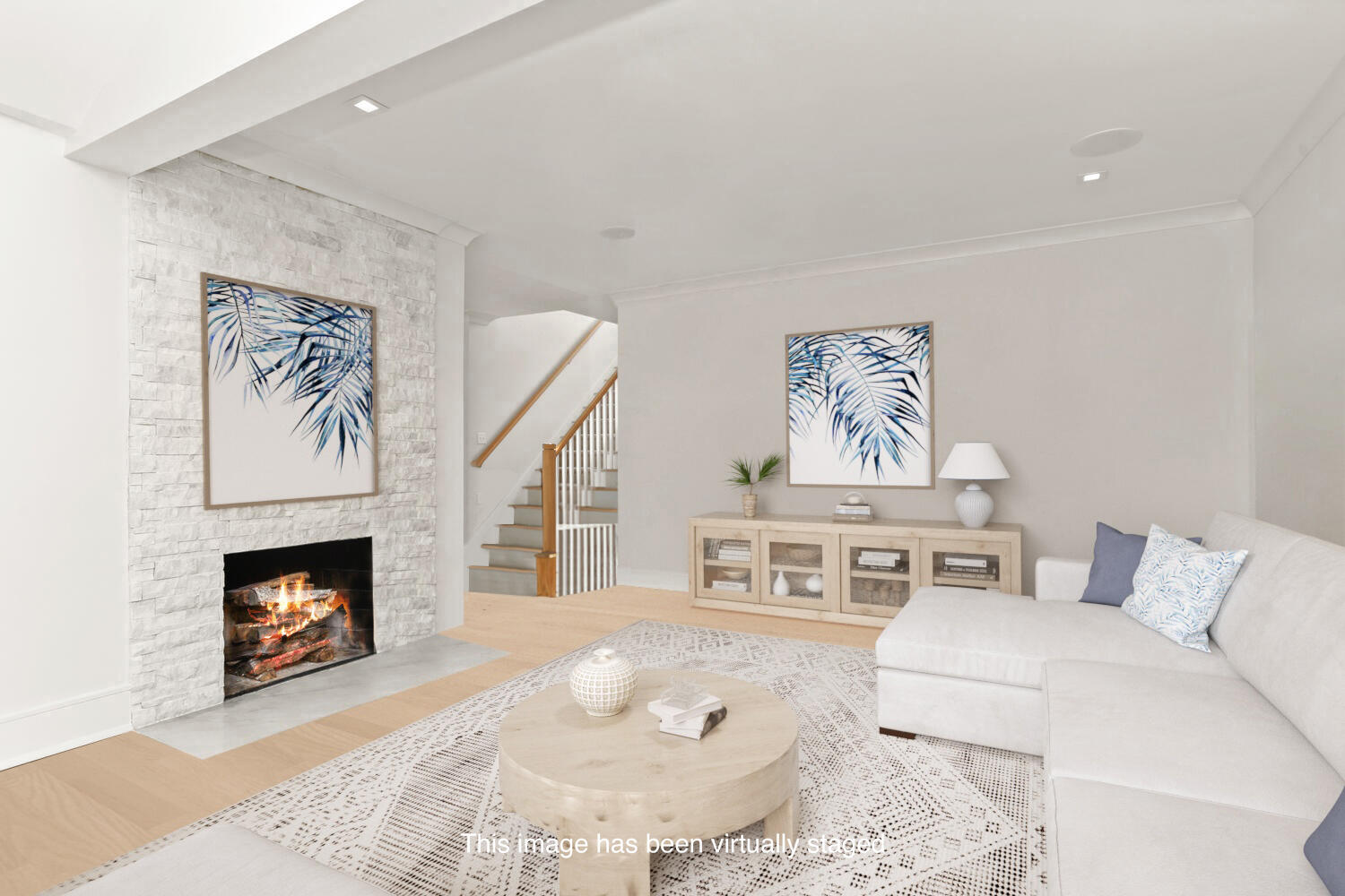 6 Mayflower Road Darien, CT 06820 - Photo 10 of 33 a living room with furniture and a fireplace
