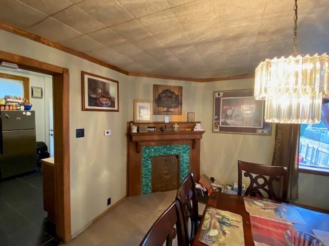 1038 Ridge Avenue Coraopolis, PA 15108 - Photo 7 of 17 a living room with furniture and a fireplace