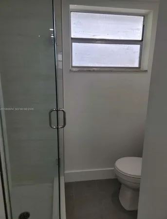 a bathroom with a toilet