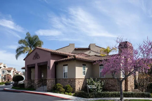a house view with a garden space