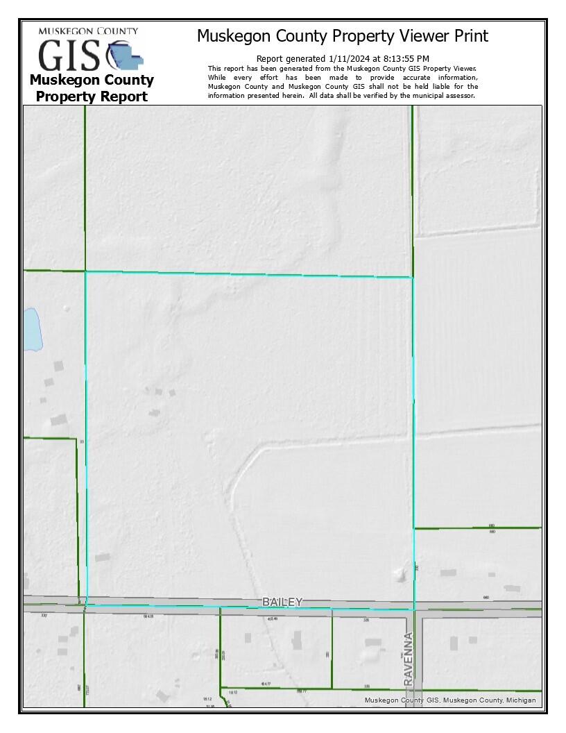 11868 Bailey Road Ravenna, MI 49451 - Photo 4 of 4 Gis 40 acres 11868 Baily Rd_1