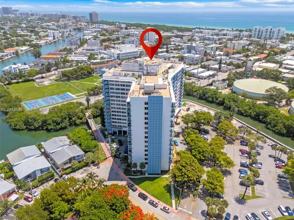 an aerial view of a city