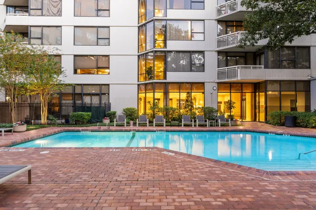 a view of a building with a outdoor space