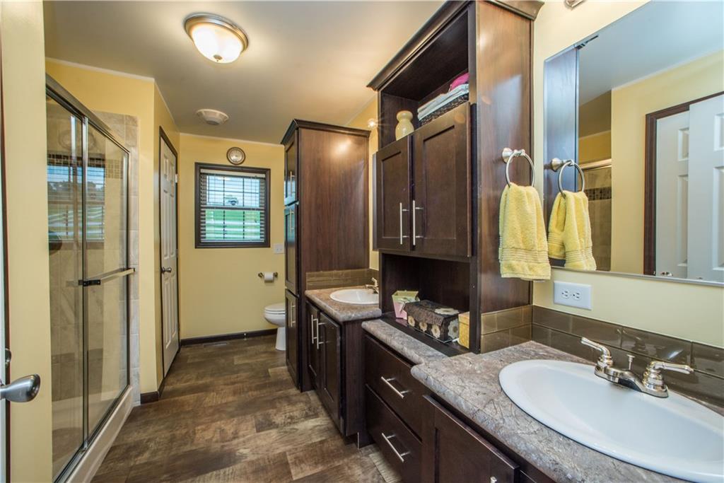 333 Rural Valley Road Claysville, PA 15323 - Photo 15 of 25 Private and Luxurious Master Bath with His and Hers Vanities and Walk-In Shower!