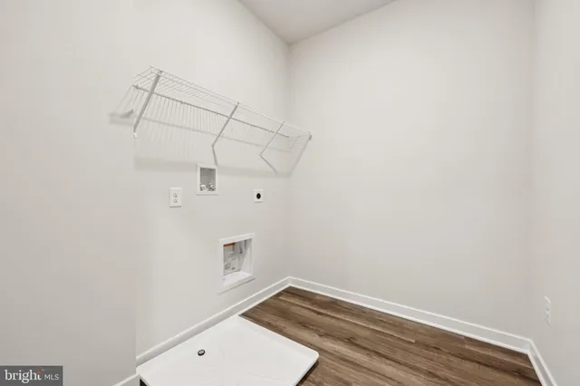 a view of a room with rack on the wall