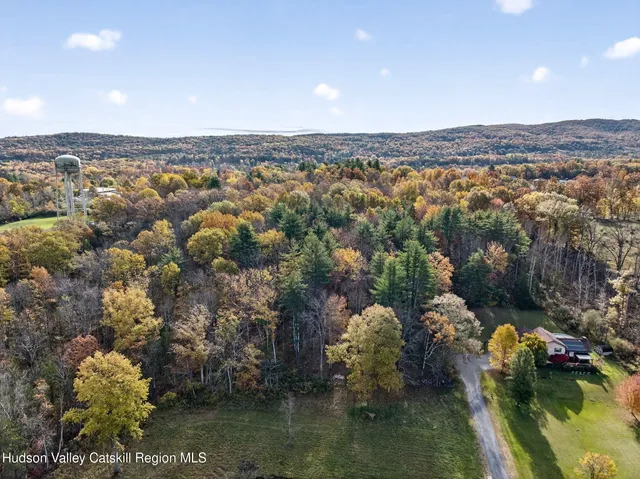 an aerial view of multiple house