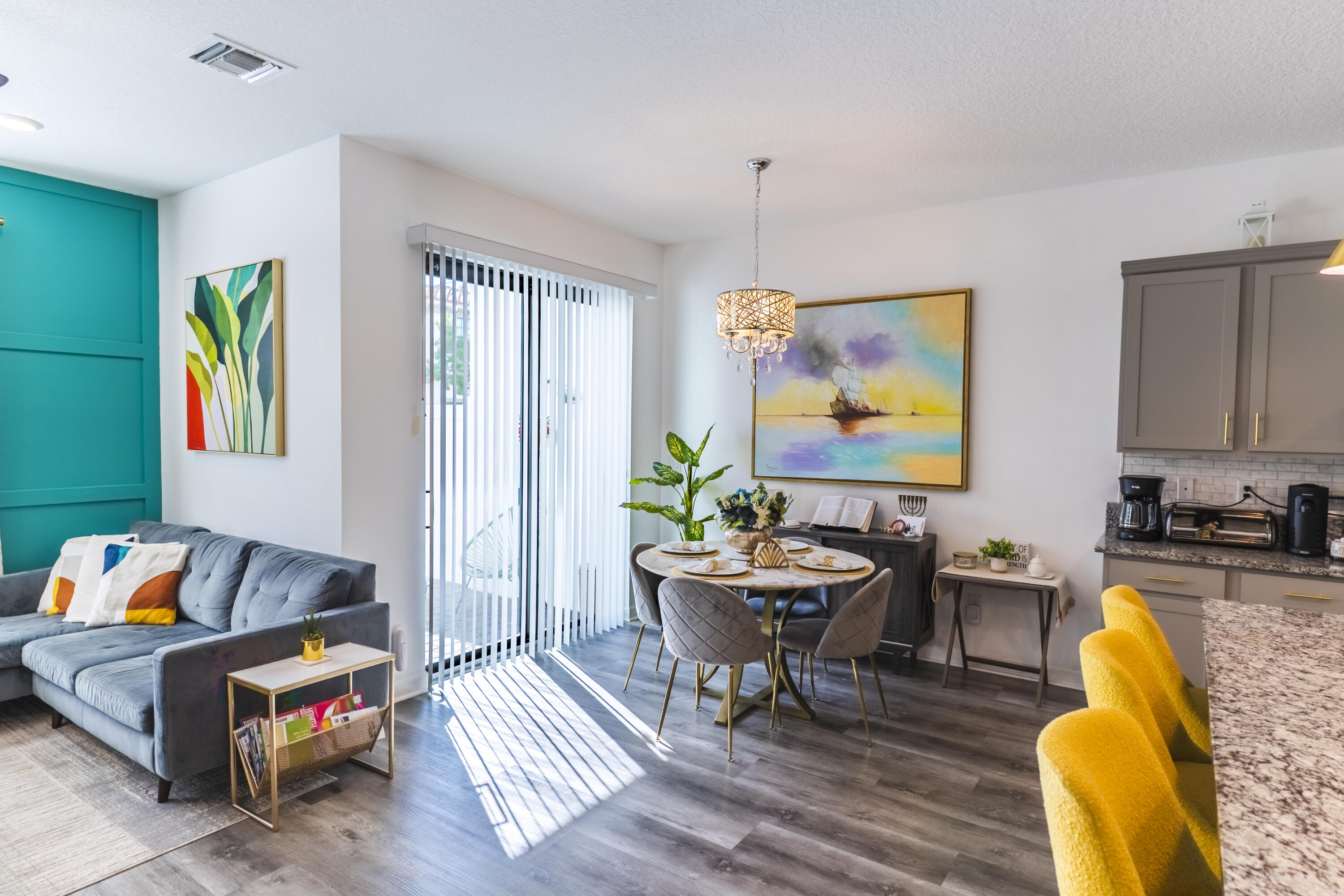 2025 Sugar Maple Drive Riviera Beach, FL 33410 - Photo 7 of 23 a living room with furniture and wooden floor