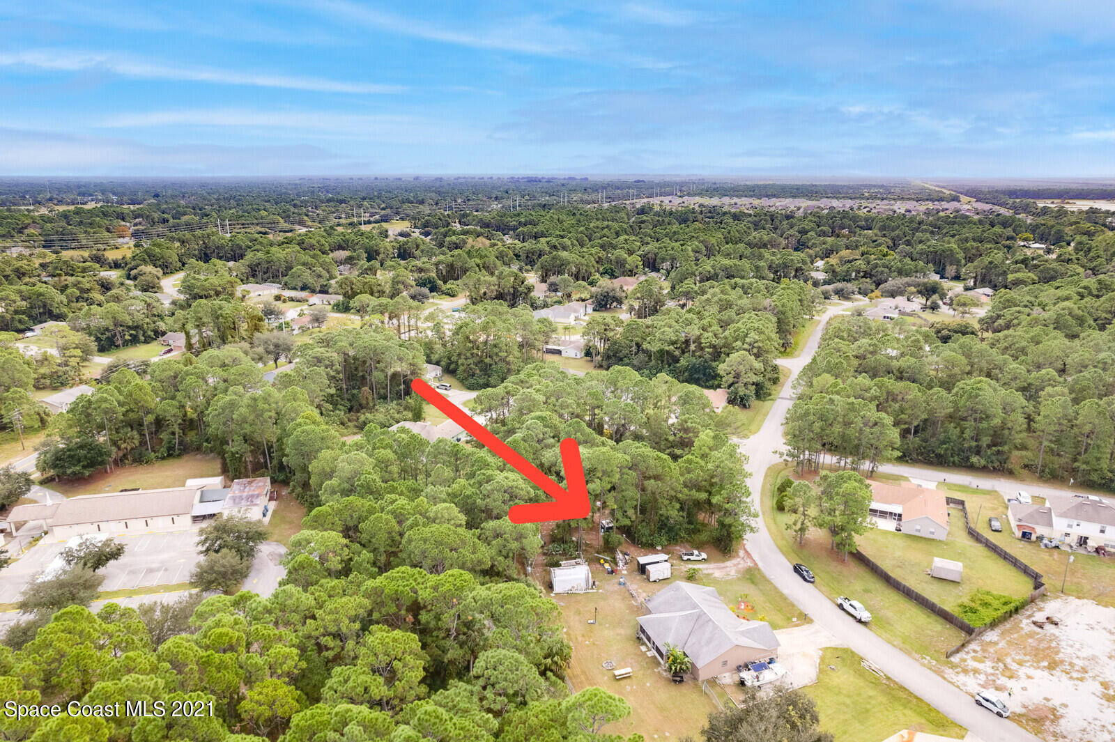 335 Gordon Road Northwest Palm Bay, FL 32907 - Photo 39 of 58 an aerial view of multiple house
