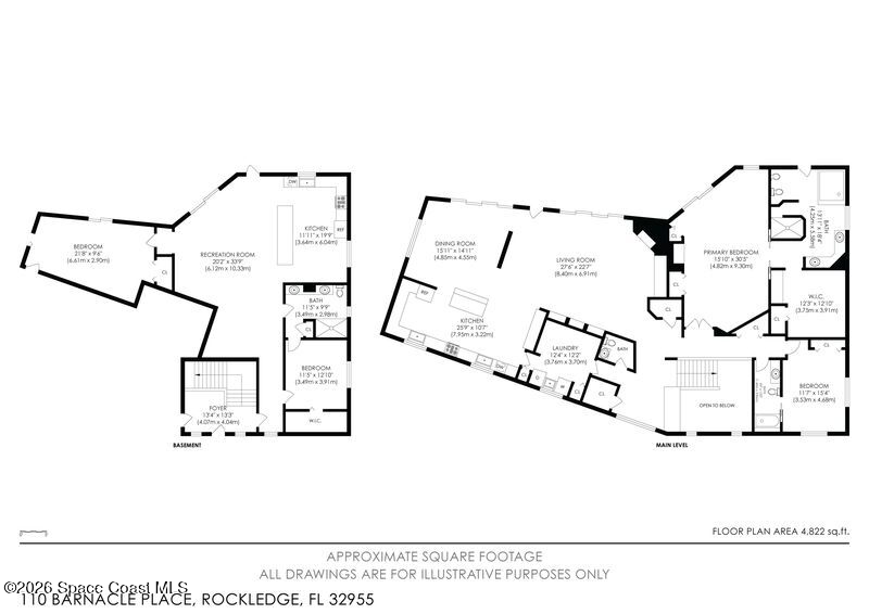 110 Barnacle Place Rockledge, FL 32955 - Photo 68 of 71 a black and white photo of a living room