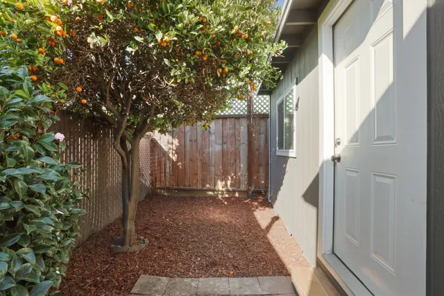 a view of outdoor space and deck
