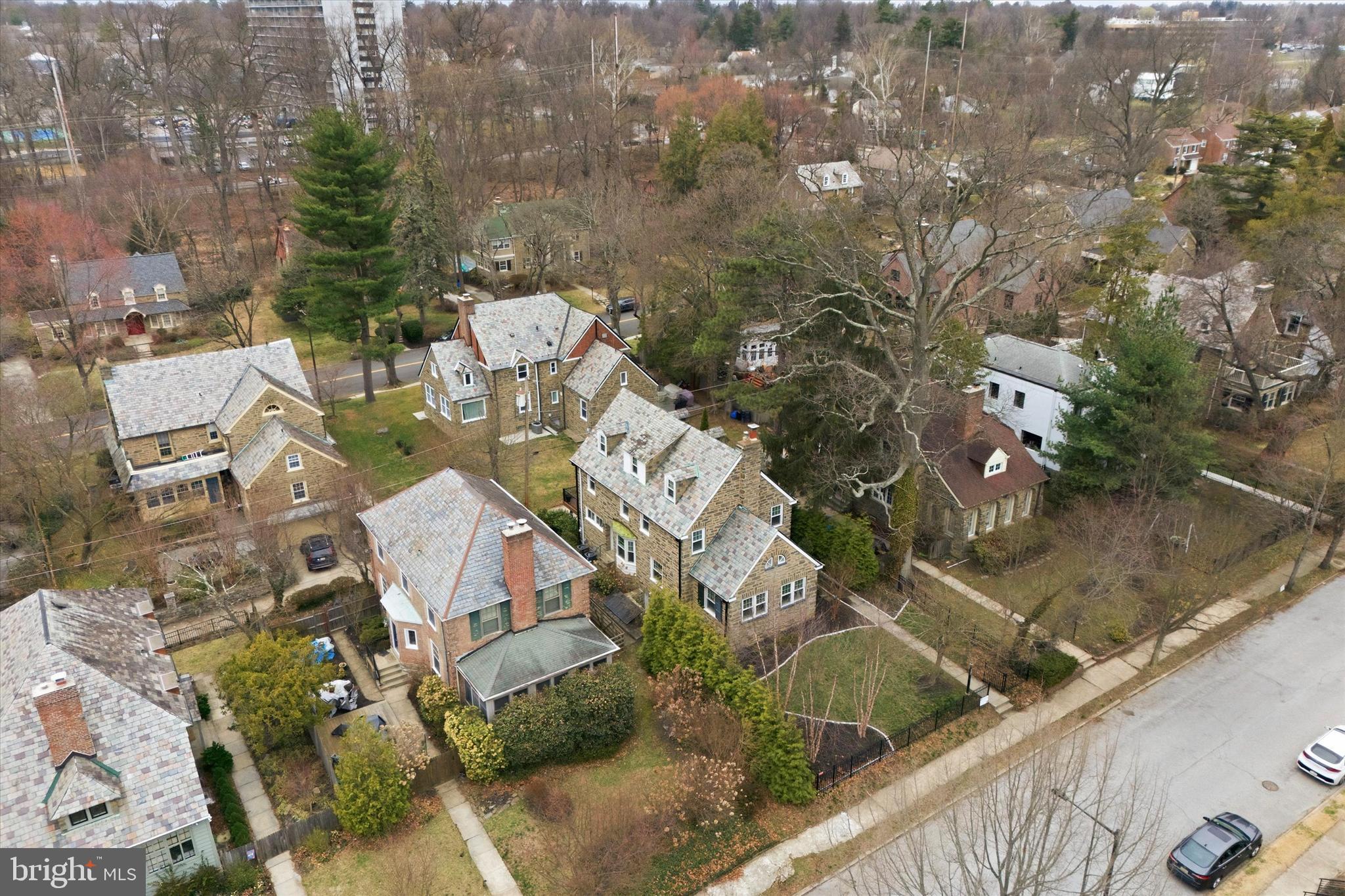 507 Murdoch Road Philadelphia, PA 19119 - Photo 42 of 52 an aerial view of a house with outdoor space