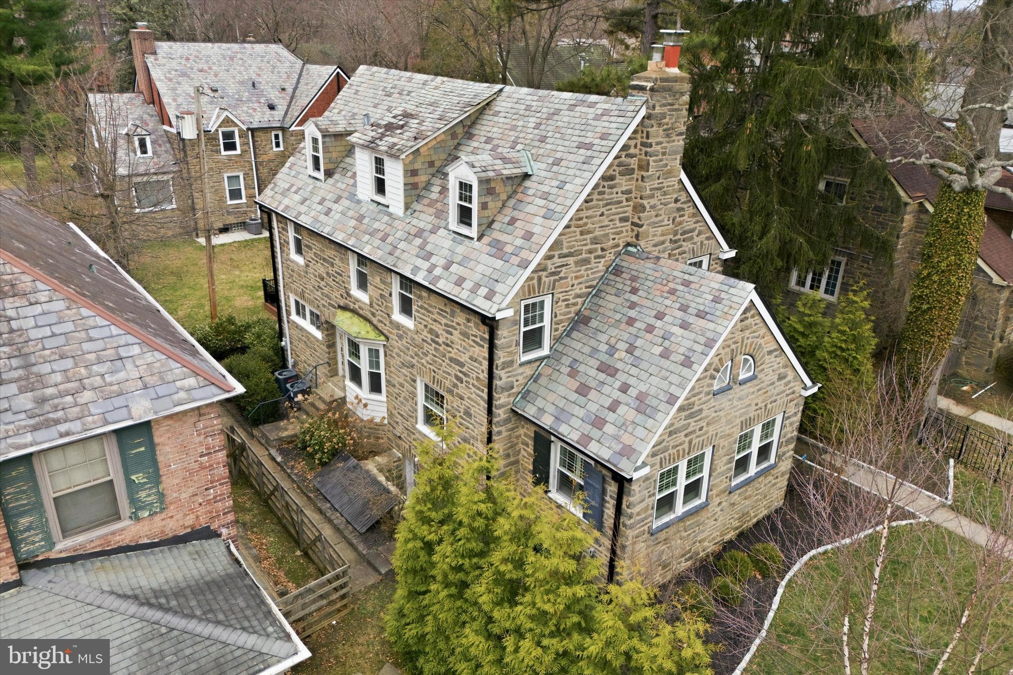 507 Murdoch Road Philadelphia, PA 19119 - Photo 45 of 52 an aerial view of a house with a yard