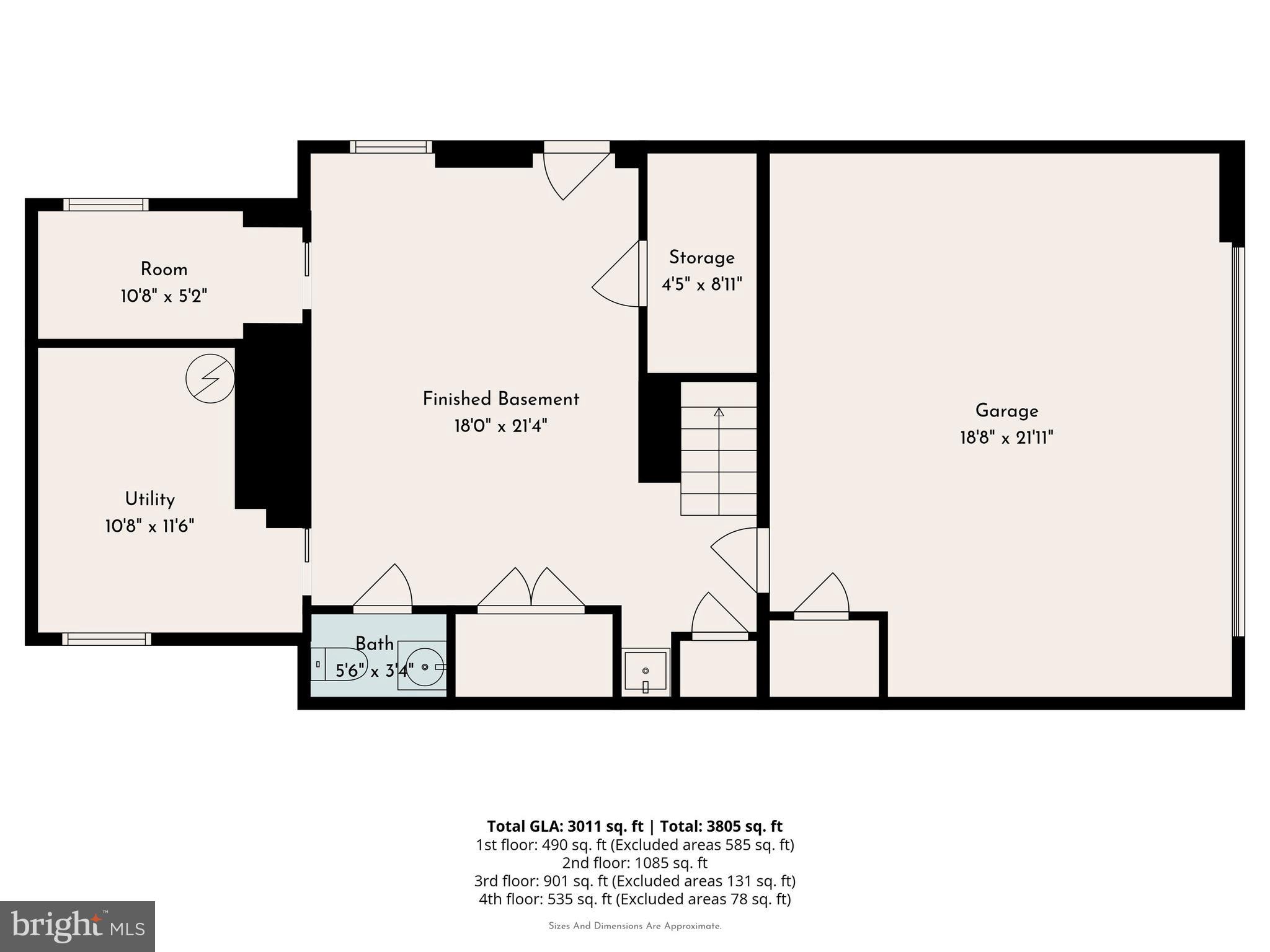 507 Murdoch Road Philadelphia, PA 19119 - Photo 51 of 52 a black and white photo of a floor plan