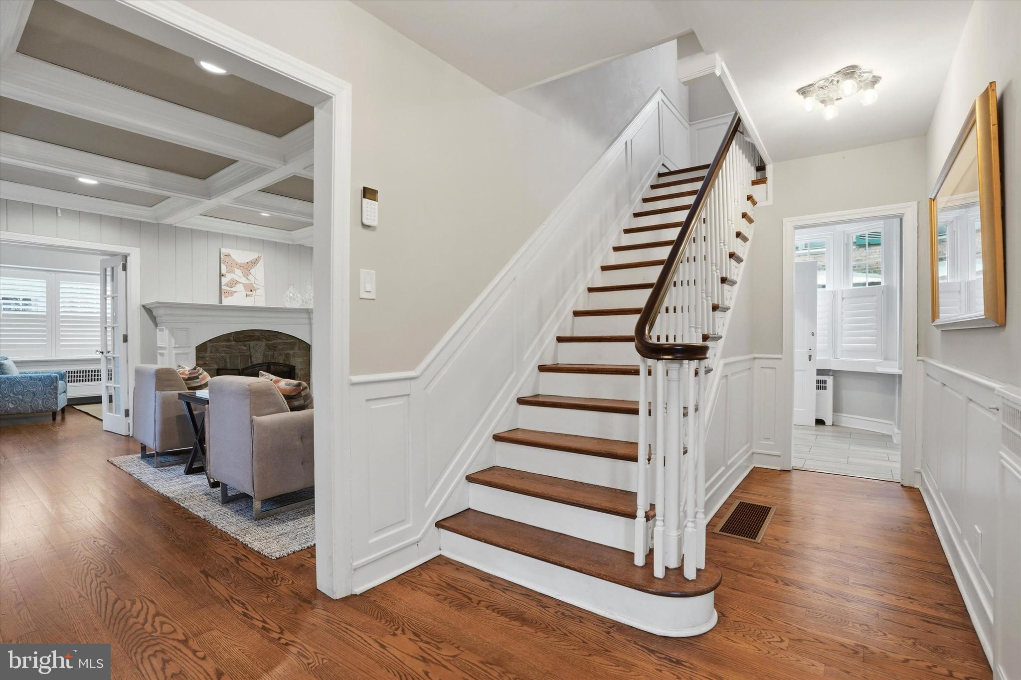 507 Murdoch Road Philadelphia, PA 19119 - Photo 6 of 52 a view of entryway and hall with wooden floor