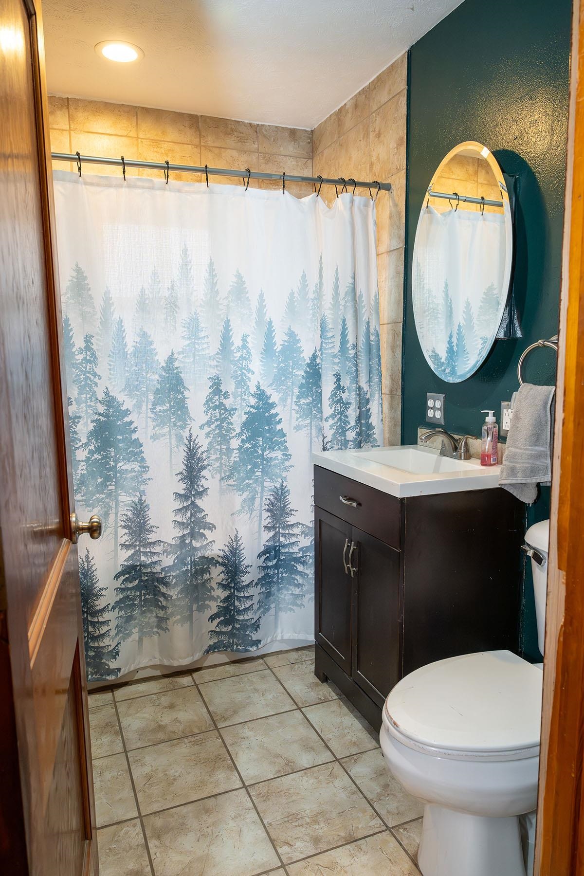 503 West 2nd Street Byron, IL 61010 - Photo 24 of 56 a bathroom with a sink mirror toilet and shower