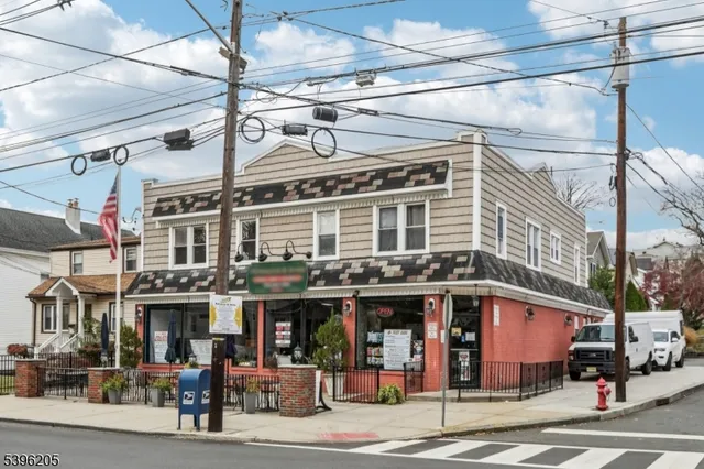 a view of a building with a street