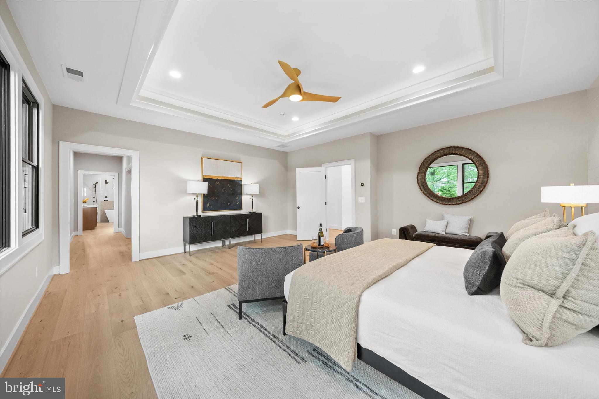 6807 29th Street North Arlington, VA 22213 - Photo 23 of 36 a bedroom with a bed and a flat screen tv
