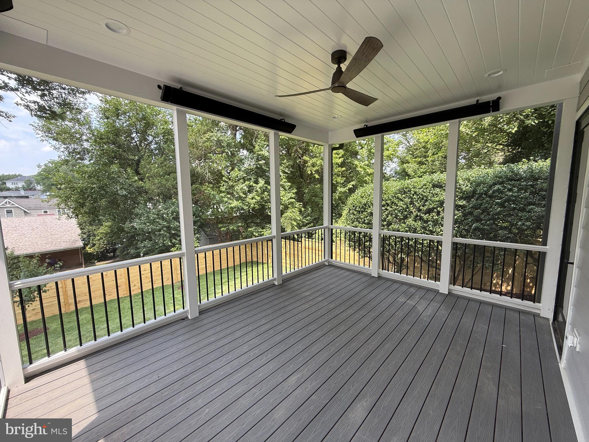 6807 29th Street North Arlington, VA 22213 - Photo 32 of 36 a view of porch with wooden floor