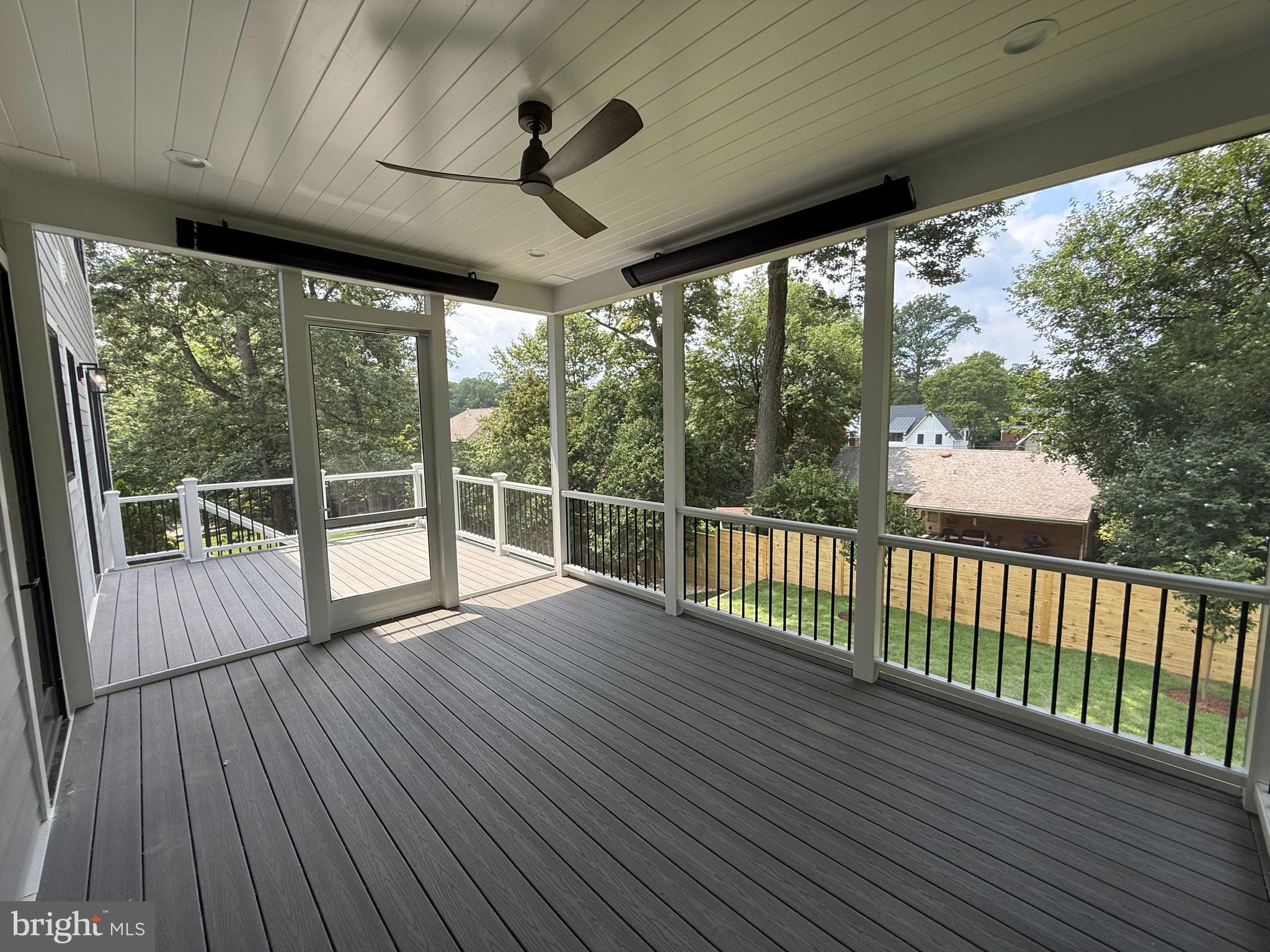 6807 29th Street North Arlington, VA 22213 - Photo 33 of 36 a view of a balcony with wooden floor