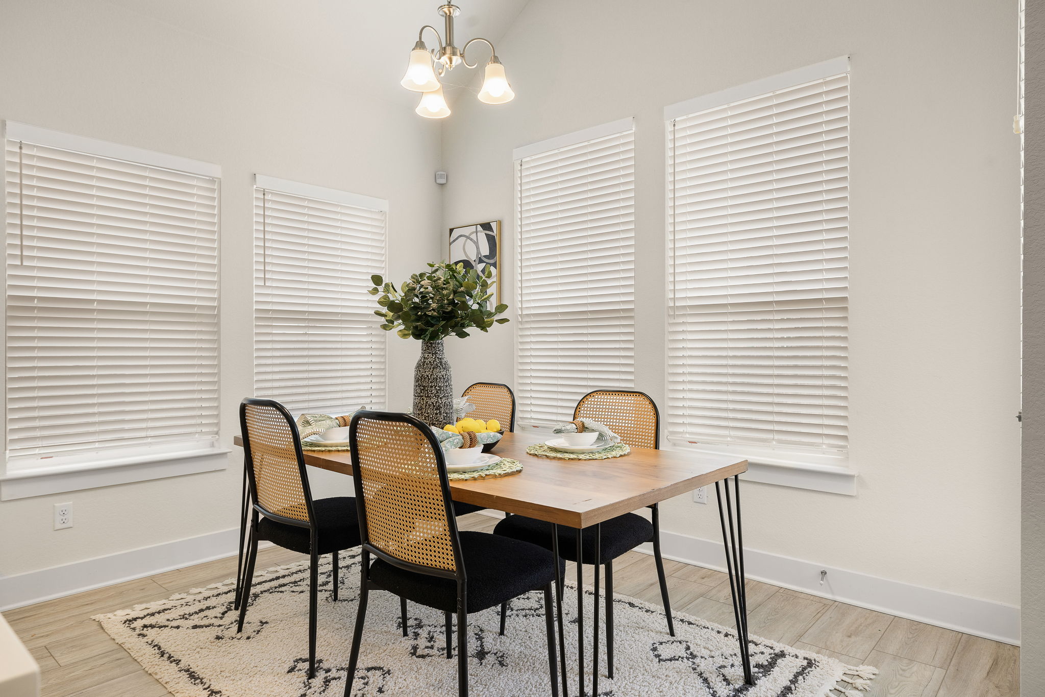 20904 Carries Ranch Road Pflugerville, TX 78660 - Photo 18 of 33 a view of a dining room with furniture and chandelier