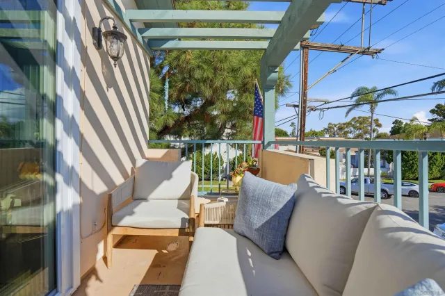 a view of balcony and patio
